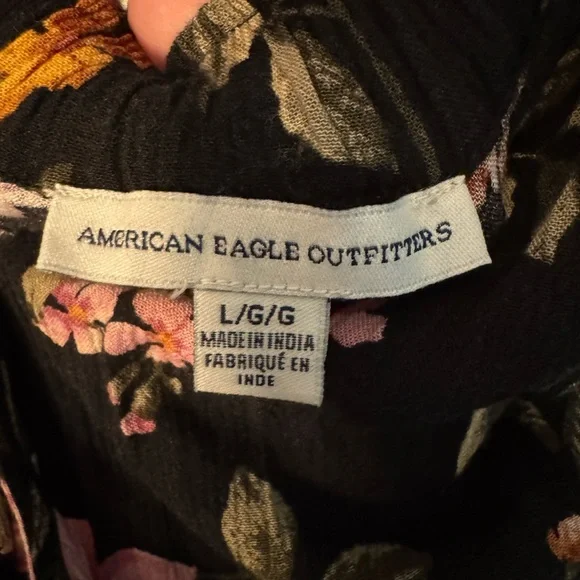 American Eagle Outfitters Black and Pink Jumpsuit - Picture 4 of 8